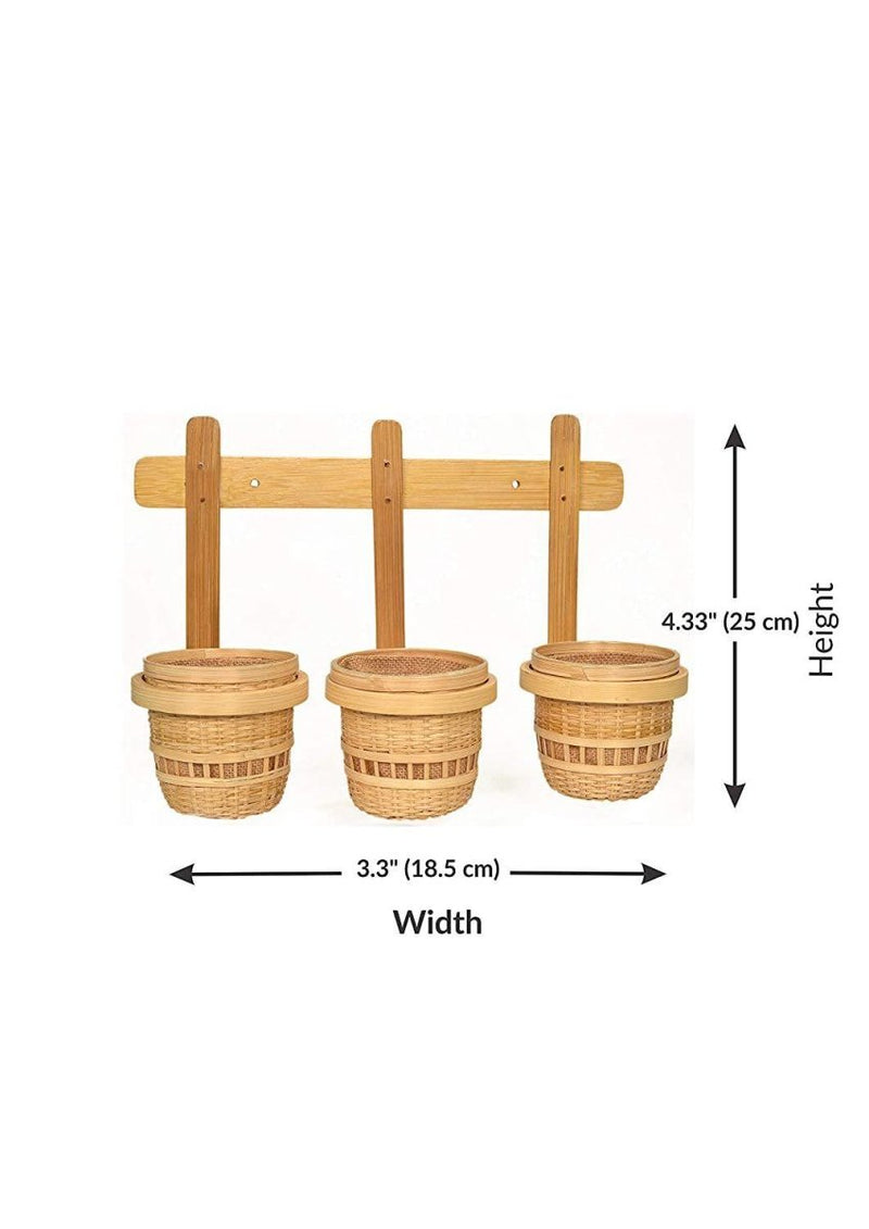 Buy 3in1 Bamboo Wall Planter | Shop Verified Sustainable Products on Brown Living