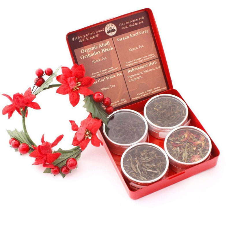 Buy 4 can Tea Gift Box | Shop Verified Sustainable Tea on Brown Living™