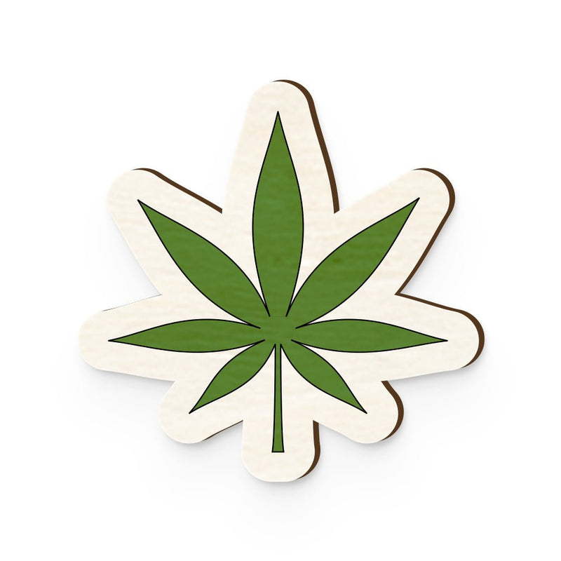 Buy 420 Blaze It Hand Painted Wooden Magnet | Shop Verified Sustainable Stationery on Brown Living™