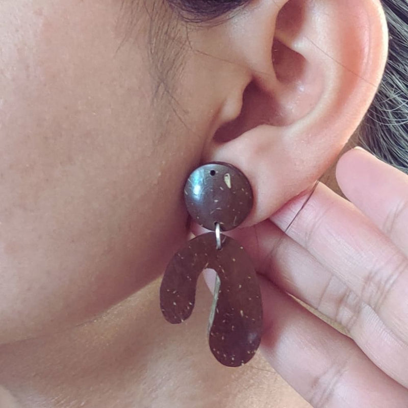 Coconut Shell Earrings #5