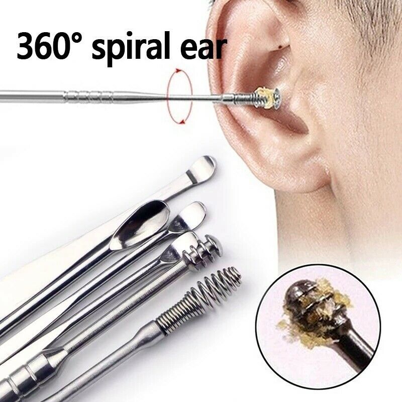 Buy 5 Pcs Ear Pick with a Storage Box Earwax Removal Kit | Ear Cleansing Tool Set | Ear Curette Ear Wax Remover Tool | Shop Verified Sustainable Ear Buds on Brown Living™