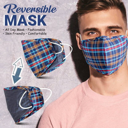 6 Layered Reversible Denim Cotton Mask (Pack Of 3) | Verified Sustainable by Brown Living™