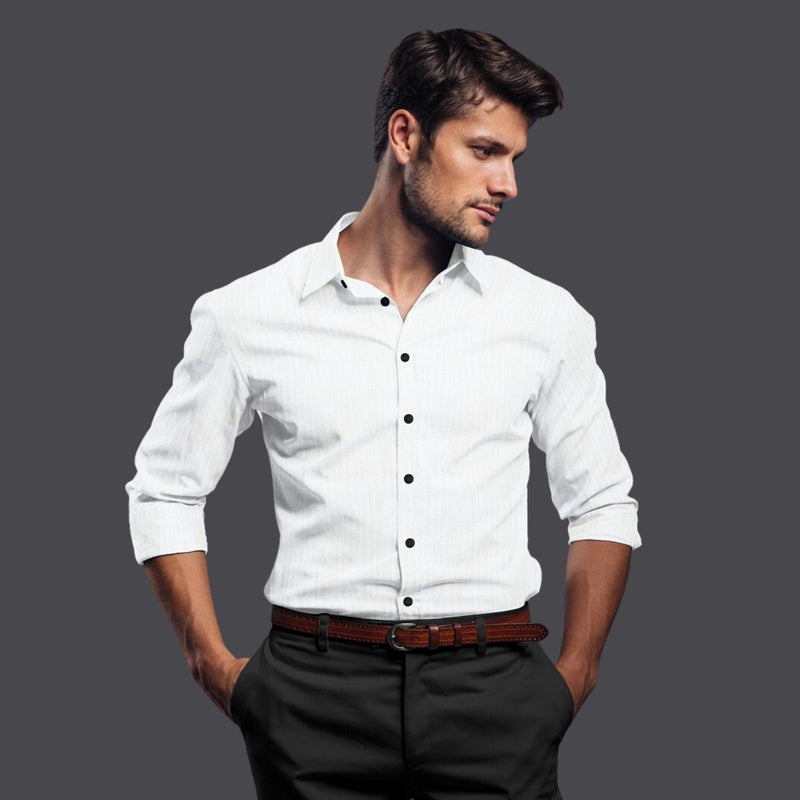 Buy 60 Lea Hemp Shirt in Solid White | Shop Verified Sustainable Mens Shirt on Brown Living™