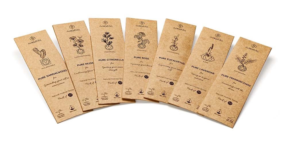 7 Chakara Incense Sticks | Verified Sustainable by Brown Living™