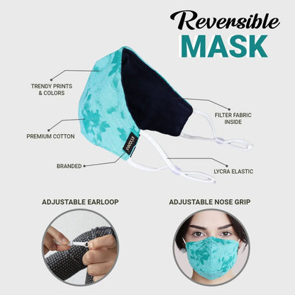 7 Layer Reversible Cotton Mask (Pack Of 6) | Verified Sustainable by Brown Living™