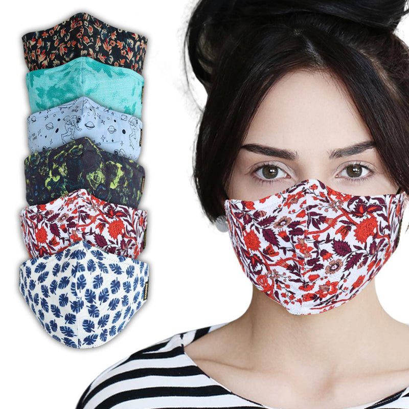 Buy 7 Layer Reversible Cotton Mask (Pack Of 6) | Shop Verified Sustainable Products on Brown Living