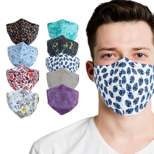 Buy 7 Layer Reversible Cotton Mask - Pack Of 9 | Shop Verified Sustainable Products on Brown Living