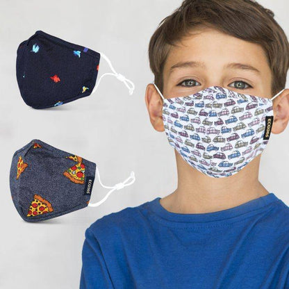 7 Layer Unisex Cotton Mask For Kids - Pack Of 3 | Verified Sustainable by Brown Living™