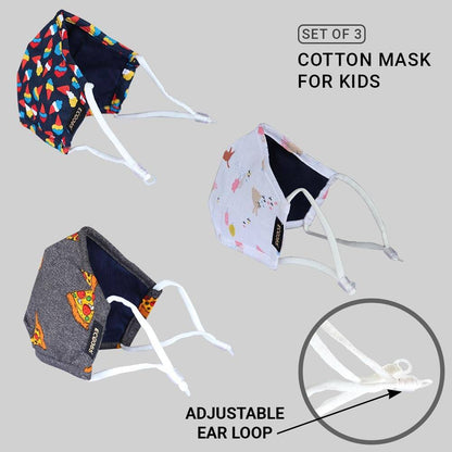 7 Layer Unisex Cotton Mask For Kids - Pack Of 3 (Code: 501) | Verified Sustainable by Brown Living™