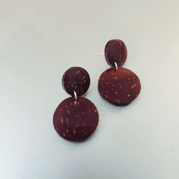 #8 - Coconut Shell Earrings | Verified Sustainable Womens Earrings on Brown Living™