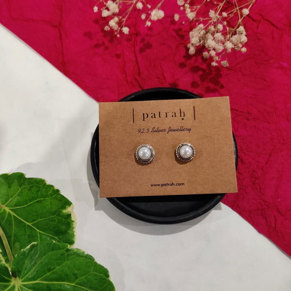 Buy 92.5 Silver Sterling Bold studs | Shop Verified Sustainable Womens earrings on Brown Living™