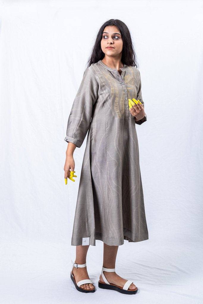Buy A-Line Yoke Dress | Shop Verified Sustainable Womens Dress on Brown Living™