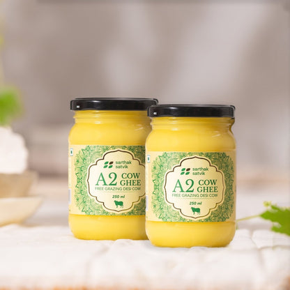 A2 Desi Cow Ghee - 250ml + 250ml | Verified Sustainable by Brown Living™