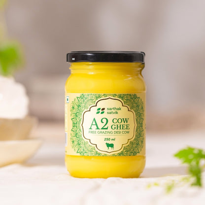 A2 Desi Cow Ghee - 250ml | Bilona Method | Verified Sustainable by Brown Living™