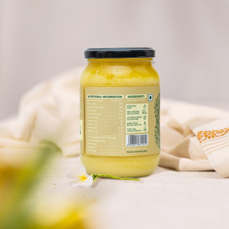 Buy A2 Desi Cow Ghee - 500 ml + 500 ml | Shop Verified Sustainable Products on Brown Living