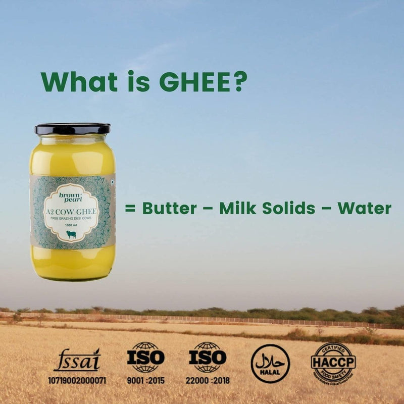 Buy A2 Desi Cow Ghee - 500ml + 500ml | Shop Verified Sustainable Ghee on Brown Living™