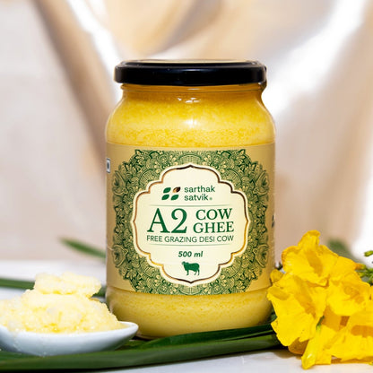 A2 Desi Cow Ghee - 500ml | Bilona Method | Verified Sustainable by Brown Living™