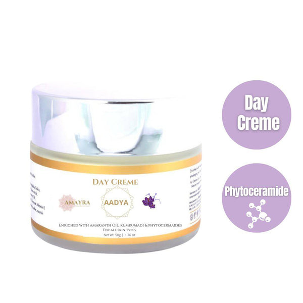 Buy Aadya : Hydrate & Protect Day Creme | 50gm | Shop Verified Sustainable Face Cream on Brown Living™