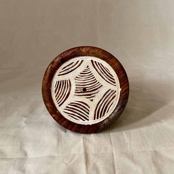 Buy Abstract Lines Hand Painted Coasters Set Of 4 | Shop Verified Sustainable Table Essentials on Brown Living™