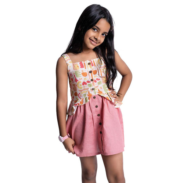 Buy Abundance Girls Dress | Shop Verified Sustainable Kids Frocks & Dresses on Brown Living™