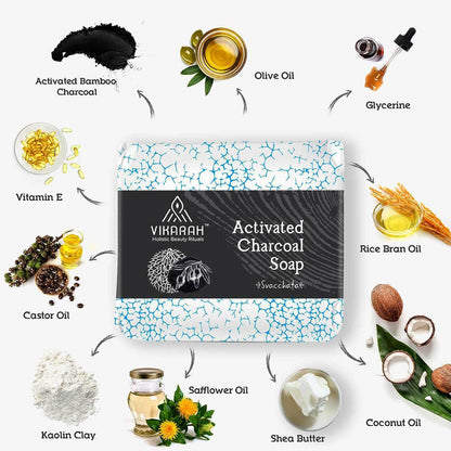 Activated Charcoal Soap | For Vata - Kapa Dosha | Verified Sustainable by Brown Living™