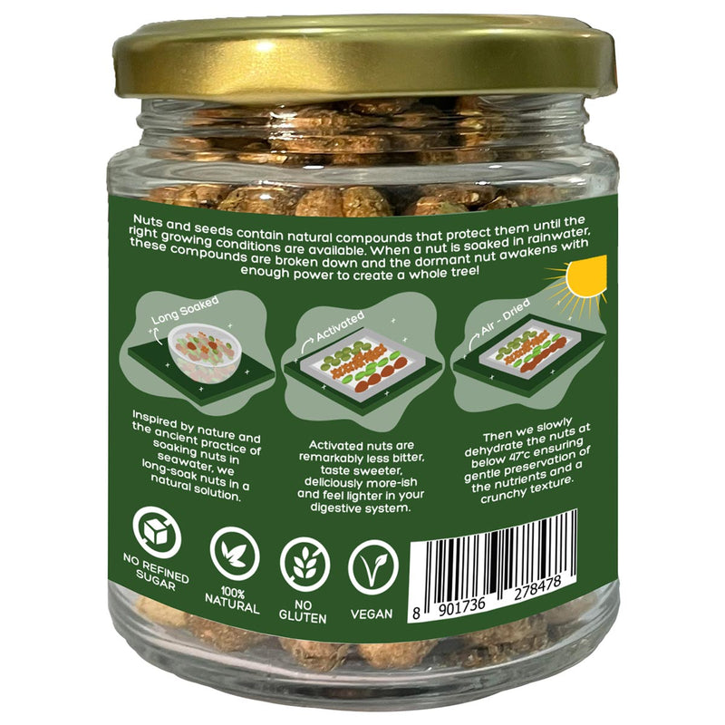 Buy Activated / Sprouted Lime & Chilli Peanuts | 100% Natural & Fresh | Long Soaked & Air Dried to Crunchy Perfection- 100g (Pack of 2) | Shop Verified Sustainable Products on Brown Living