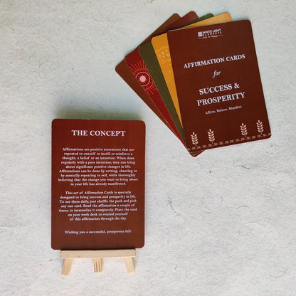 Affirmation Cards - Success & Prosperity | Verified Sustainable by Brown Living™