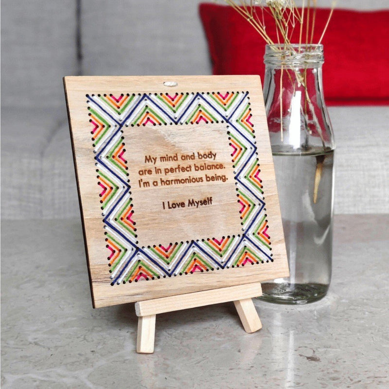 Buy Affirmation Frame - Love Myself | Shop Verified Sustainable Gift on Brown Living™