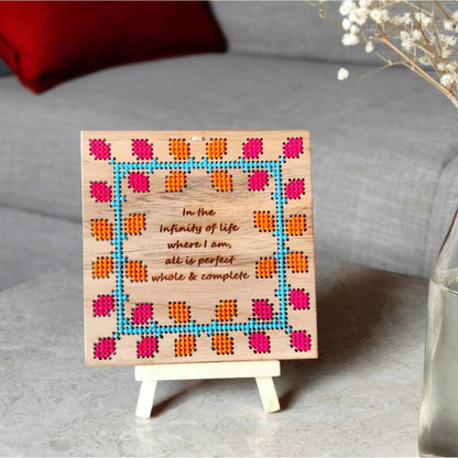 Affirmation Frame - Whole & Complete | Verified Sustainable by Brown Living™