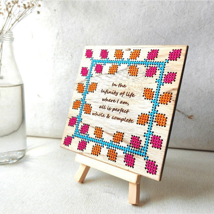 Affirmation Frame - Whole & Complete | Verified Sustainable by Brown Living™