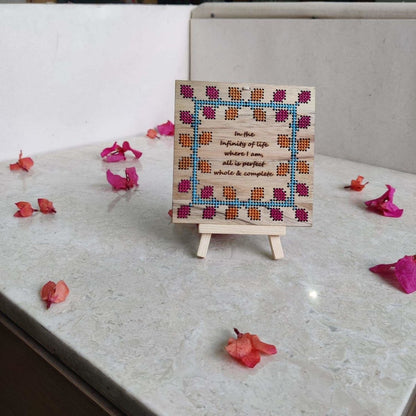 Affirmation Frame - Whole & Complete | Verified Sustainable by Brown Living™