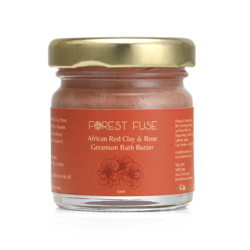Buy African Red Clay and Rose Geranium Bath Butter | Shop Verified Sustainable Products on Brown Living