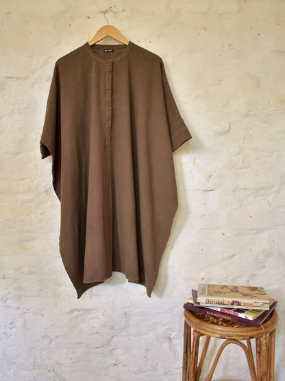 Afsana - 100% Pure Khadi Kaftan | Verified Sustainable by Brown Living™