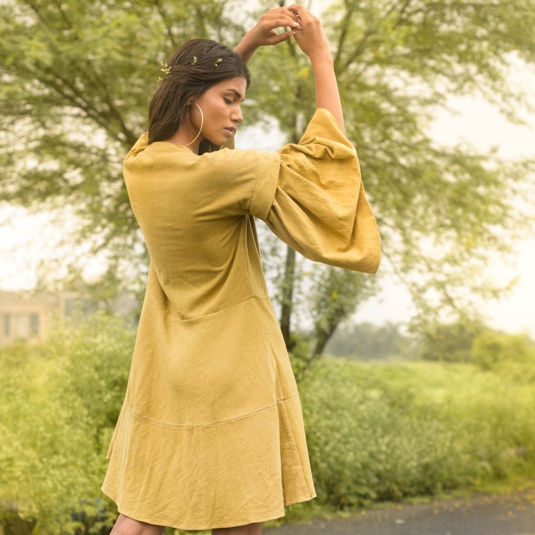 Agastya Dress - Green | Verified Sustainable by Brown Living™