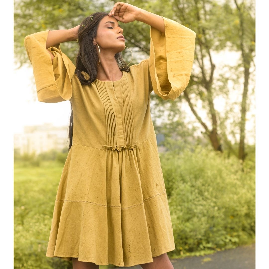 Agastya Dress - Green | Verified Sustainable by Brown Living™