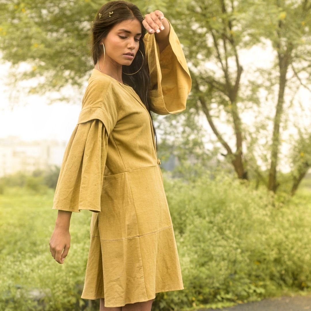 Agastya Dress - Green | Verified Sustainable by Brown Living™