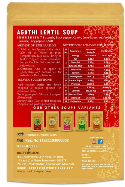 Agathi Lentil Soup 125 Grams | Verified Sustainable by Brown Living™