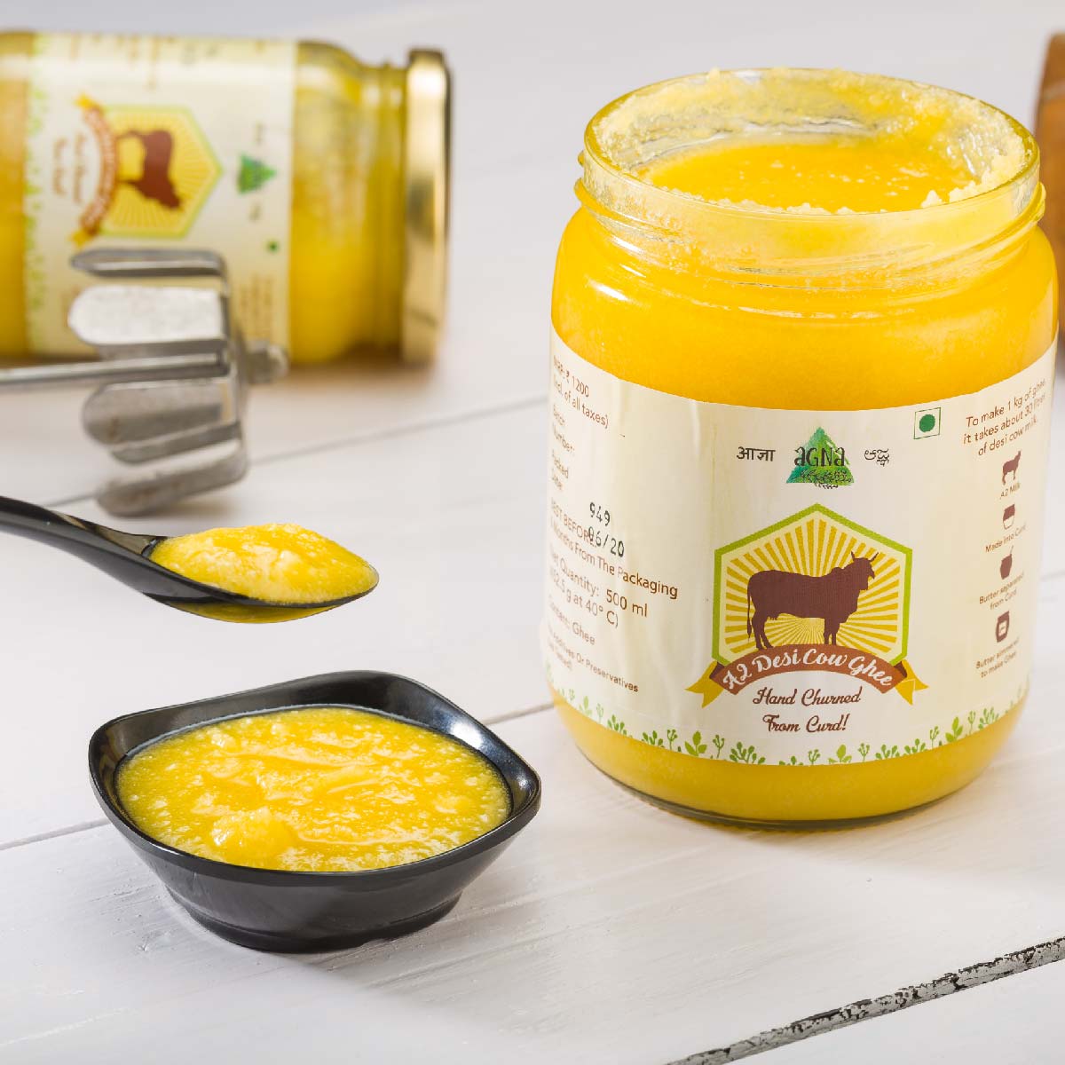 Agna A2 Desi Gir Cowghee - 250G | Verified Sustainable by Brown Living™