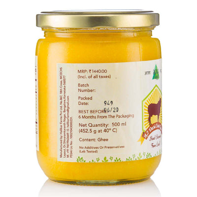 Agna A2 Desi Gir Cowghee - 500G – Ghee on Brown Living™. SKU: ADCG500ML. Img 6.
