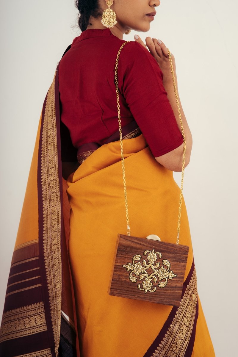 Buy Akashganga Clutch | Shop Verified Sustainable Womens Clutch on Brown Living™