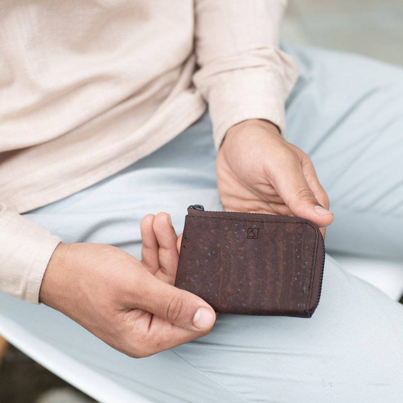 Buy Aki Compact Wallet - Brown | Shop Verified Sustainable Products on Brown Living
