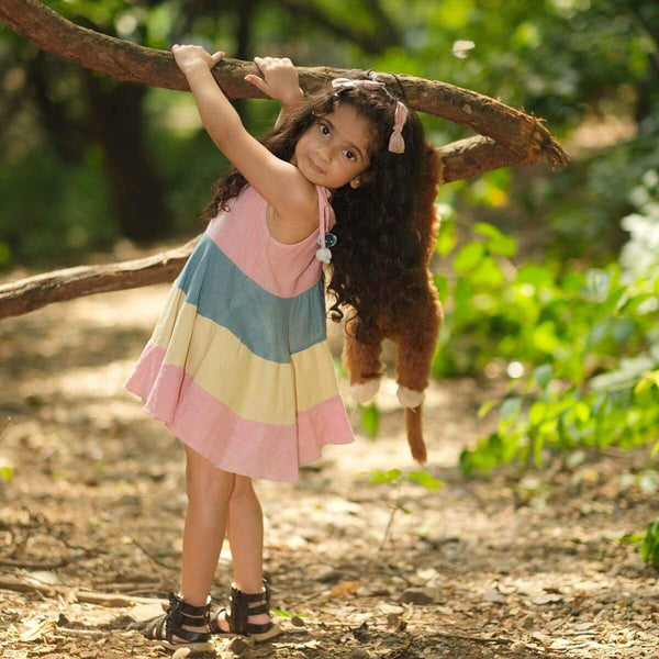 Buy Aleida Frock For Girls | Shop Verified Sustainable Kids Frocks & Dresses on Brown Living™