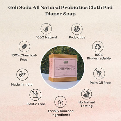 All Natural Probiotic Cloth Pad And Diaper Soap (Pack of 1) | Verified Sustainable by Brown Living™