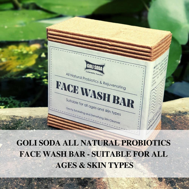 Buy All Natural Probiotics & Rejuvenating Face Wash Bar (Pack of 1) | Shop Verified Sustainable Face Wash on Brown Living™