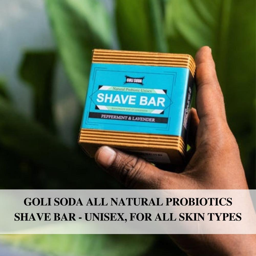 All Natural Probiotics Shave Bar - Peppermint & Lavender | Verified Sustainable by Brown Living™