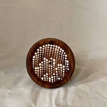 All Over Dots Hand Painted Coasters Set Of 4 | Verified Sustainable by Brown Living™