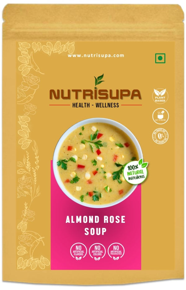 Buy Almond Rose Soup 125 Grams | Shop Verified Sustainable Powder Drink Mixes on Brown Living™