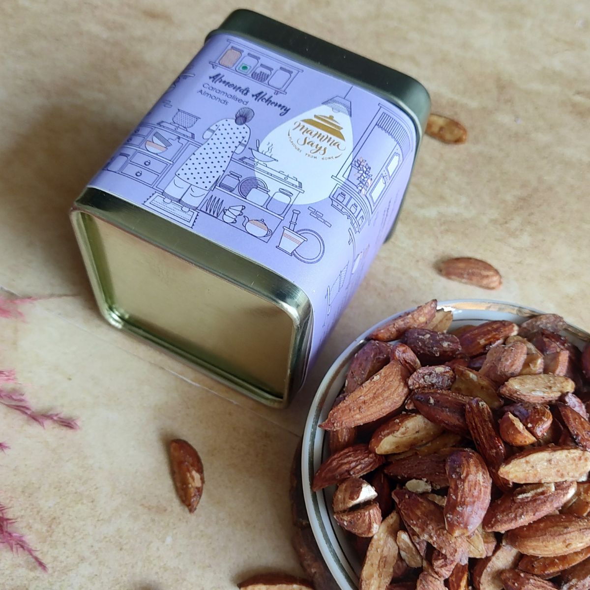 Caramelized Almonds (Almonds Alchemy) 100gms | Verified Sustainable by Brown Living™