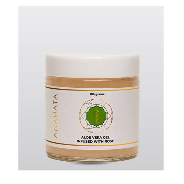 Buy Aloe Vera Gel Infused with Rose - 100g | Shop Verified Sustainable Face Salve on Brown Living™