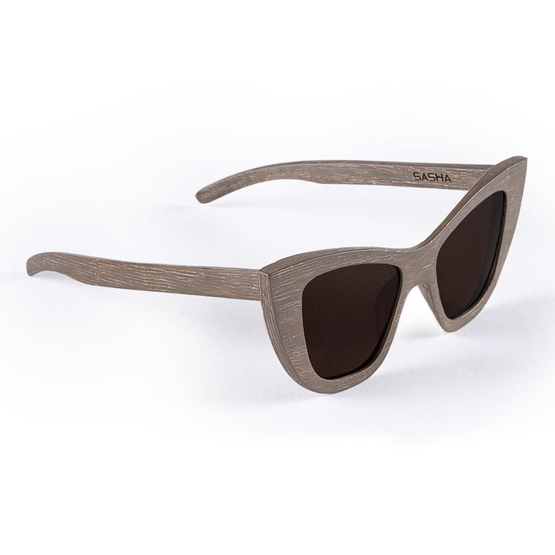 Buy Alorna Wooden Sunglass | Handcrafted Unisex | Brown Vintage Sunglasses | Shop Verified Sustainable Products on Brown Living
